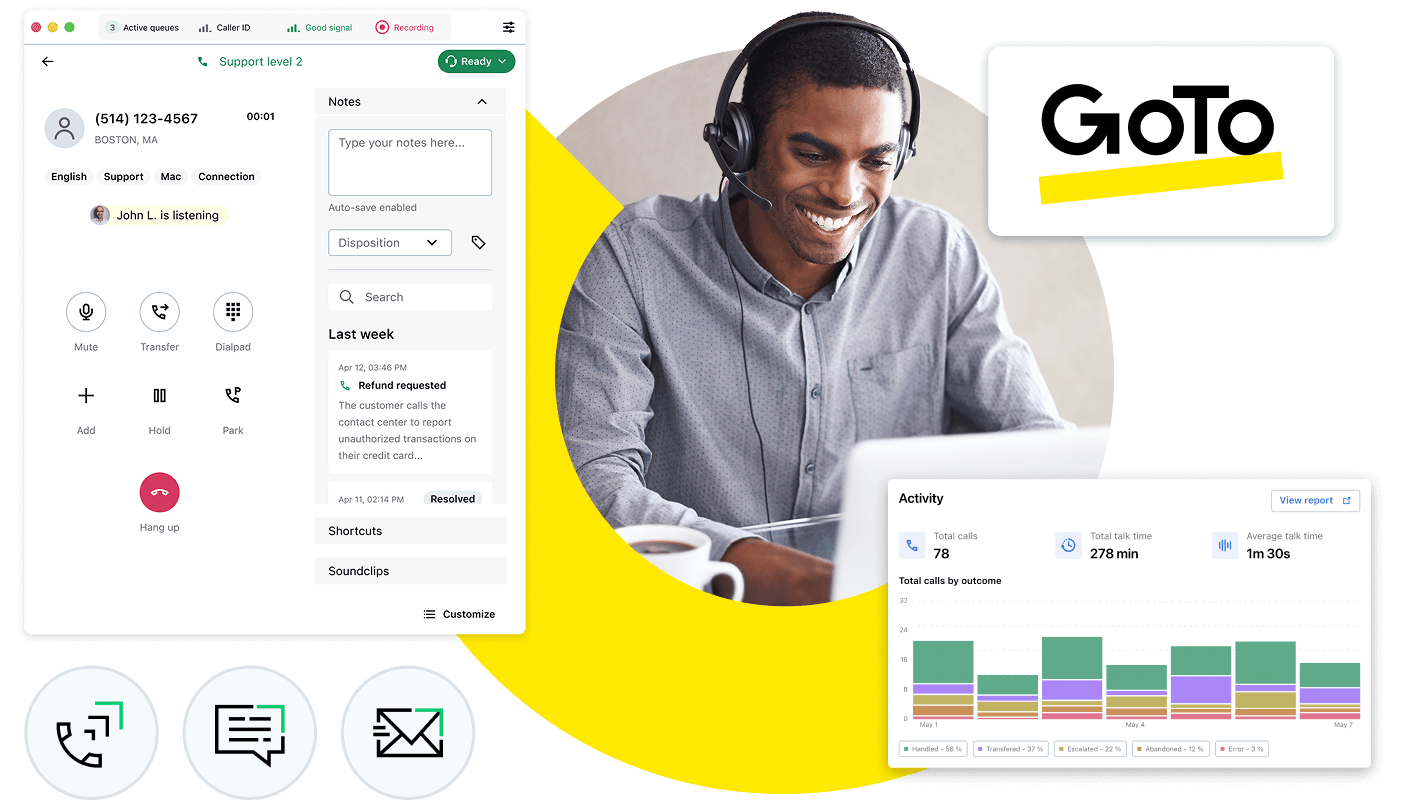 LogMeIn is backed by GoTo, a unified cloud communication software.