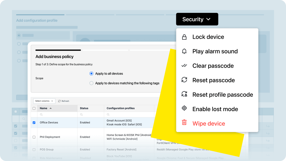 LogMeIn highlighting highest security protocols for strengthened compliance and governance.