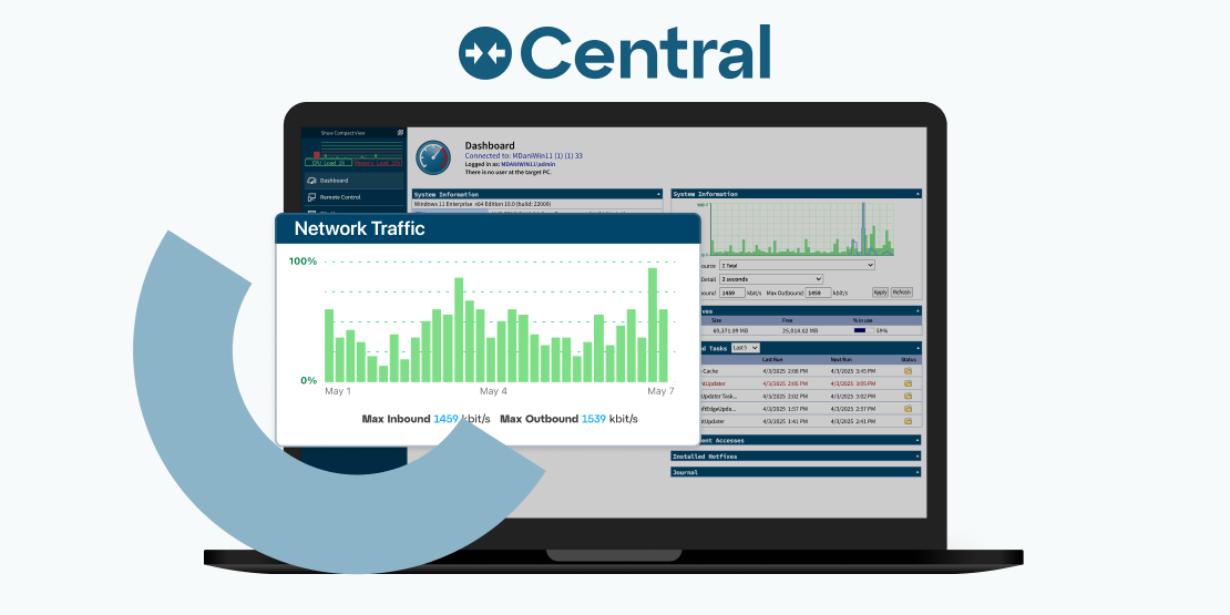LogMeIn Central's platform centralized control for kiosks, POS, desktops, and more. Designed for IT departments & MSPs managing multiple retail sites.