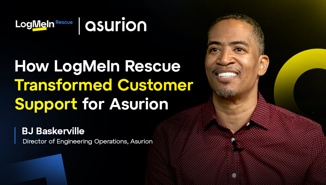 Case study video featuring how LogMeIn Rescue transformed customer support for Asurion. Click to play.
