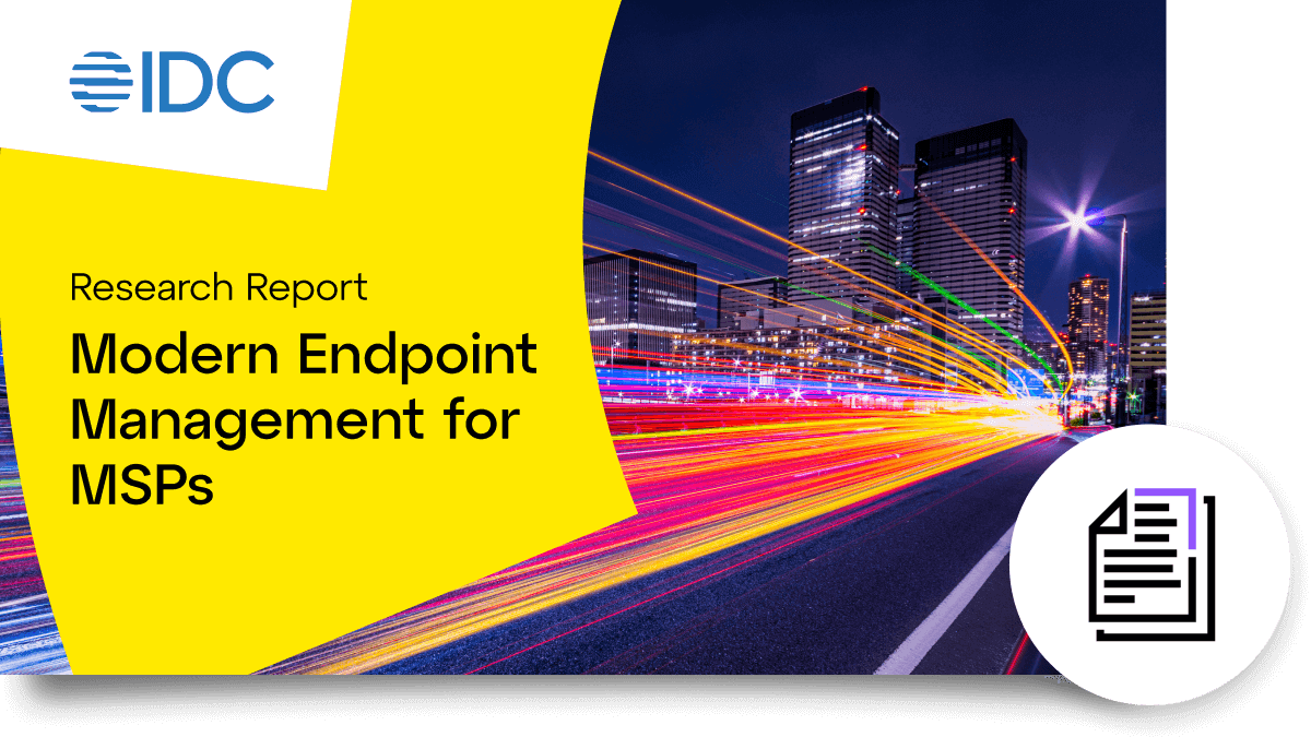 Thumbnail for IDC research report on Modern Endpoint Management for MSPs