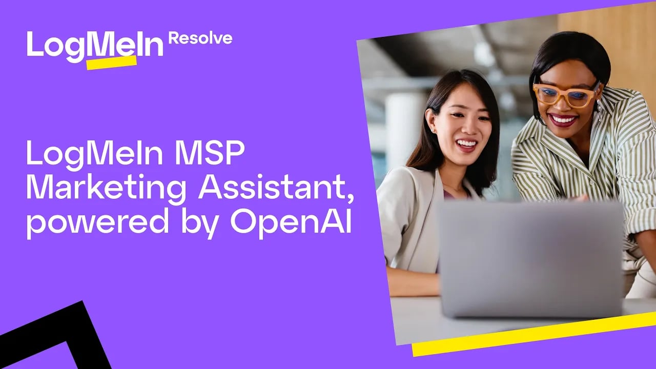 LogMeIn MSP Marketing Assistant, powered by OpenAI