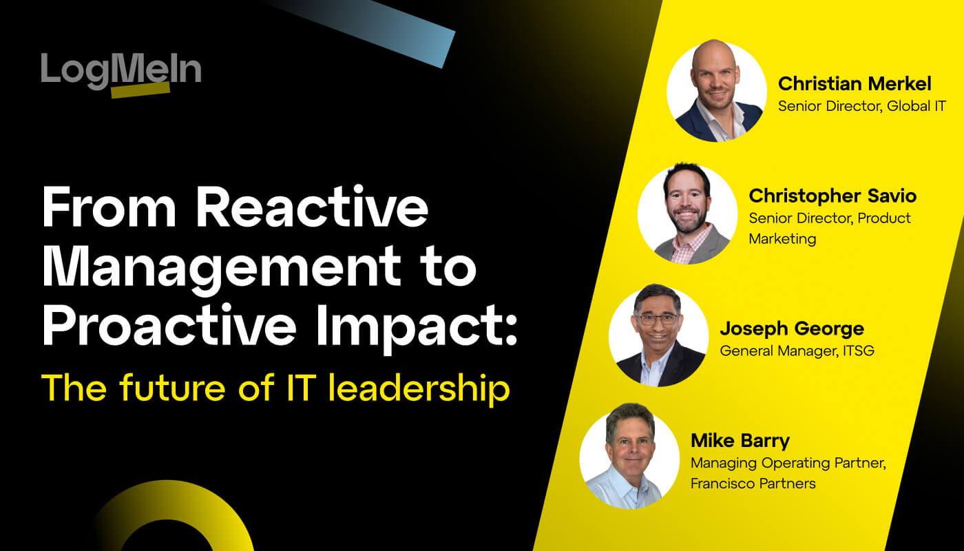 From Reactive Management to Proactive Impact: The future of IT leadership video. Click to play.