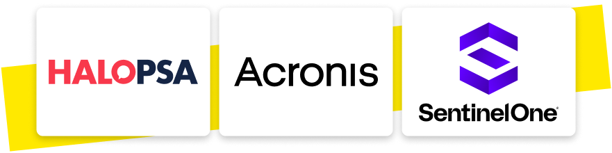 HaloPSA, Acronis, Sentinel One, and more.