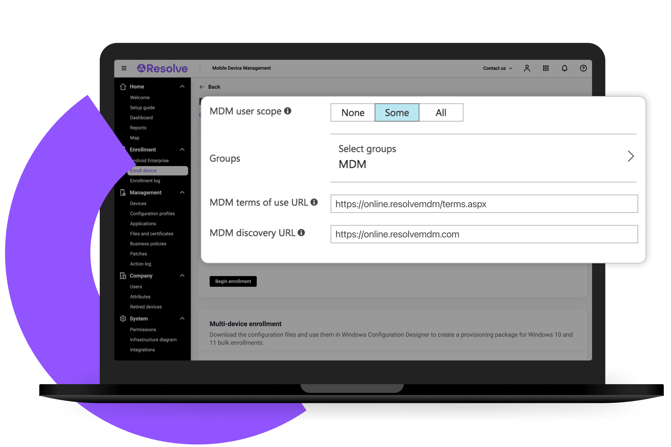 Seamless Windows device