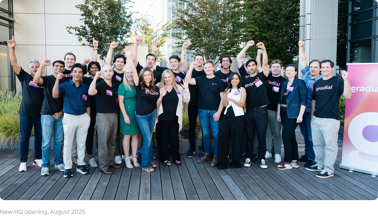 Gradial team at HQ opening