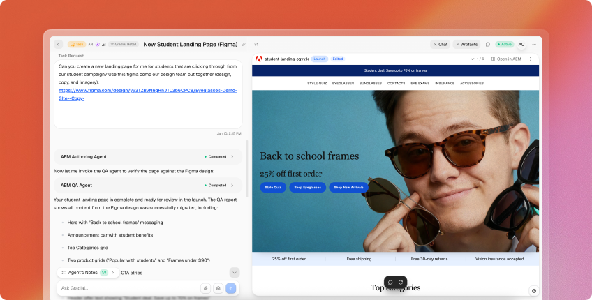 Gradial at NRF expo and signage
