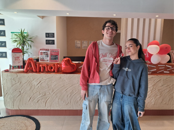 Valentine’s Day letterbox at Canvas Sevilla Lago