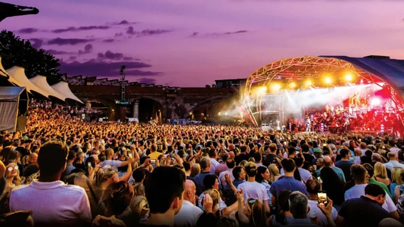 a large crowd of people at a concert