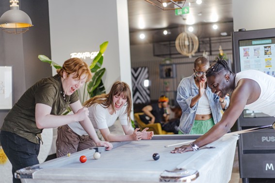 activity and community life at Canvas World hall of residence