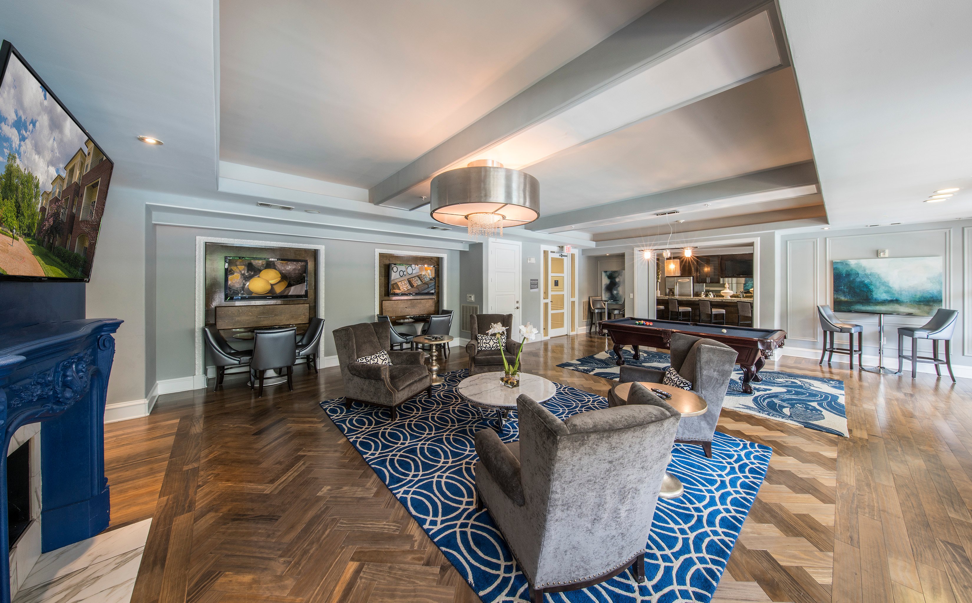 clubroom and gameroom