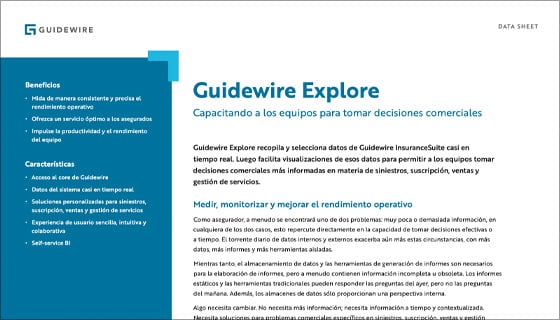 cover - Guidewire Explore Data Sheet - Español