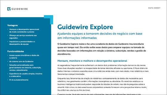 cover - Guidewire Explore Data Sheet - Português