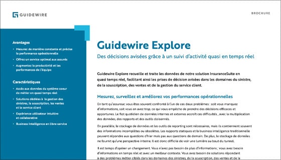 cover - Guidewire Explore Data Sheet - Français