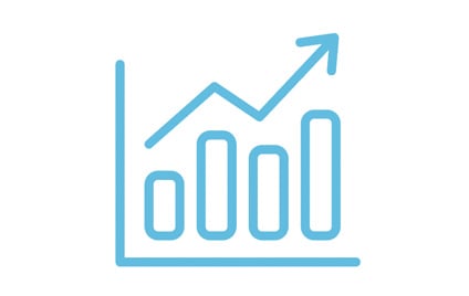 illustration - graph with upward trend