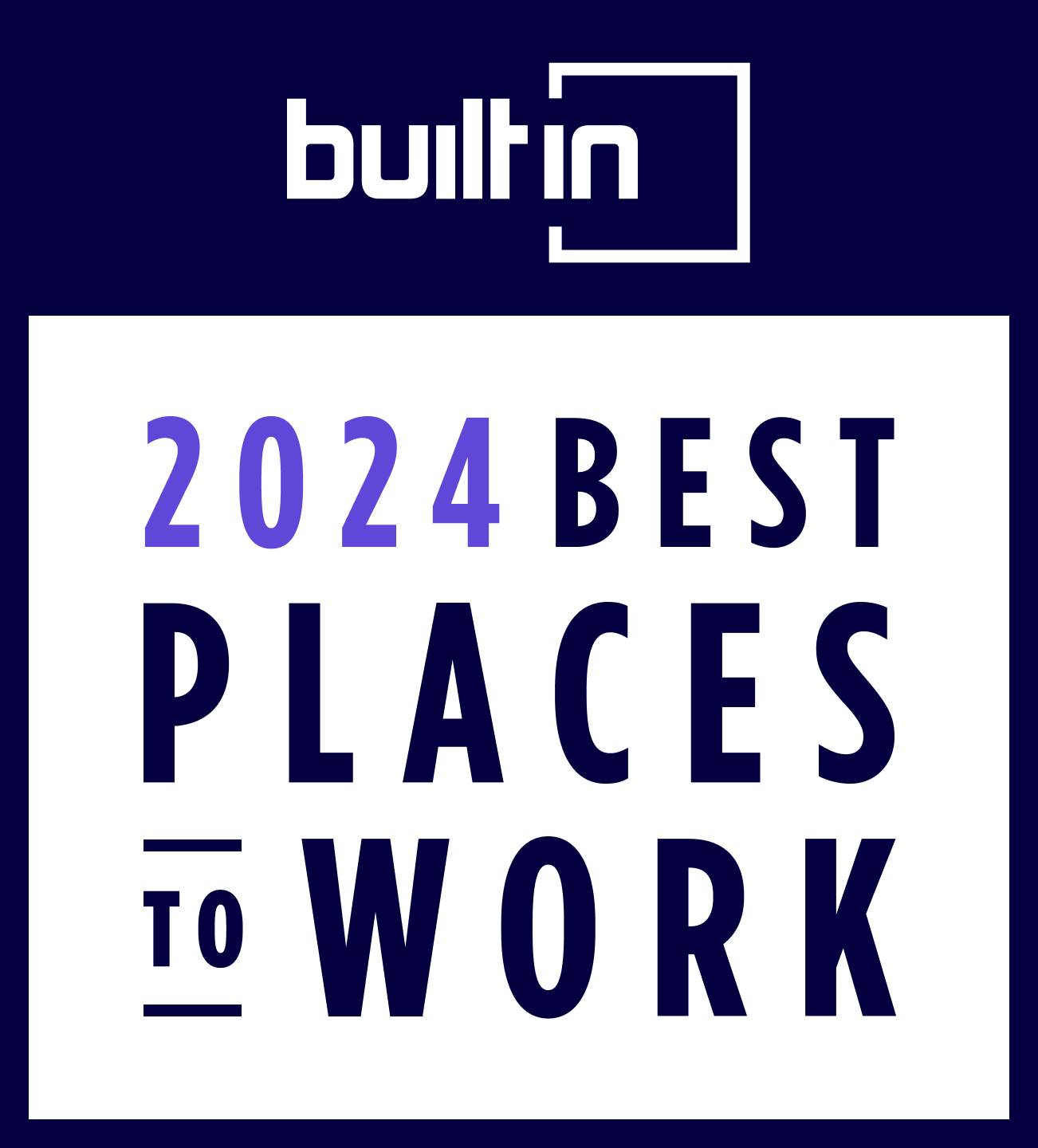 Award Built in Best Places to Work 2024