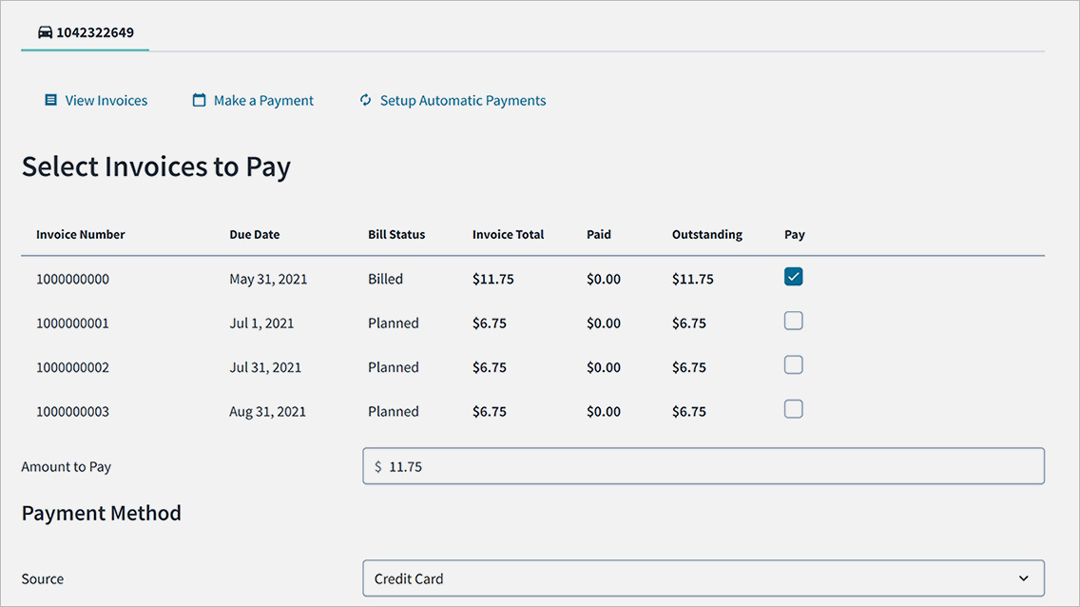 BillingCenter screen - create efficiency everywhere