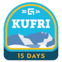 Kufri incentive badge for first 500 to get certification for the Kufri release
