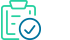 simple icon - checklist and check