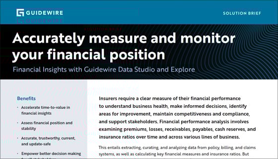 cover - Financial Reporting with Guidewire Data Studio and Explore