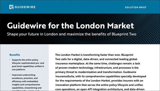 cover - Guidewire for the London Market