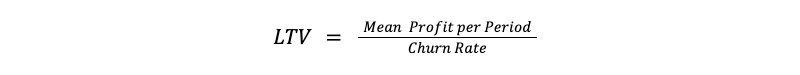 image 2 LTV = Mean Profit per PeriodChurn Rate