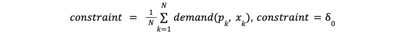 image 7 constraint = 1Nk=1Ndemand(pk, xk), constraint=0
