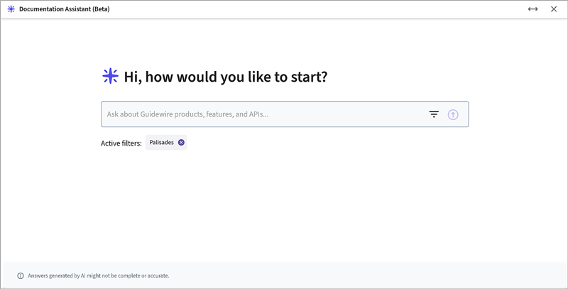screenshot of Documentation Assistant