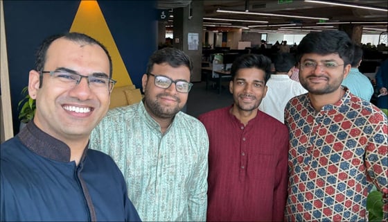 Nikhil Agarwal and three other men