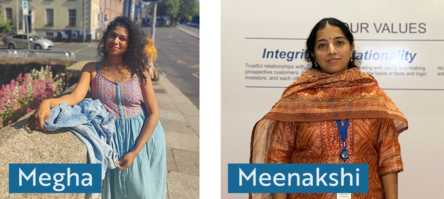 Megha Bhushan and Meenakshi Sundaresan