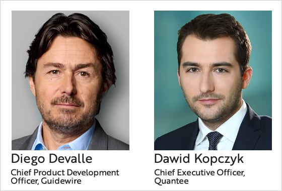 Diego Devalle, Chief Product Development Officer, Guidewire, and Dawid Kopczyk, Chief Executive Officer, Quantee