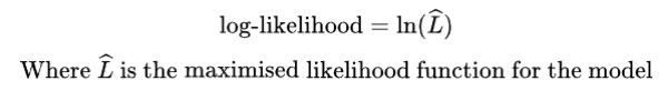 Log-likelihood formula
