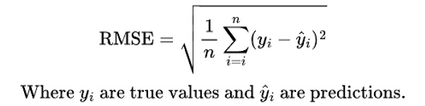 RMSE formula