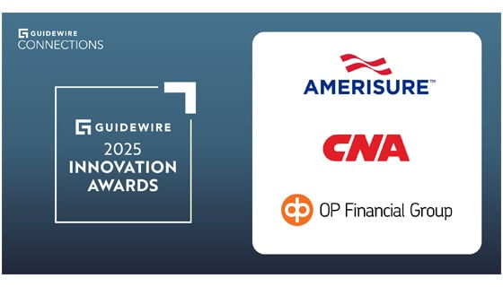 Guidewire 2025 Innovation Award winners: Amerisure, CNA, OP Financial Group