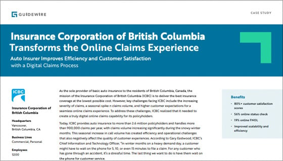 cover - Insurance Corporation of British Columbia Transforms the Online Claims Experience