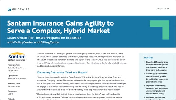 cover - Santam Insurance Gains Agility to Serve a Complex, Hybrid Market