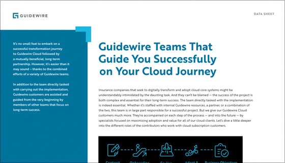 cover - Guidewire Teams That Guide You Successfully on Your Cloud Journey