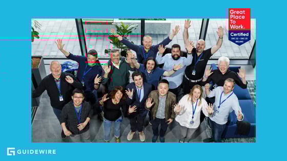 Guidewire Dublin team in celebration
