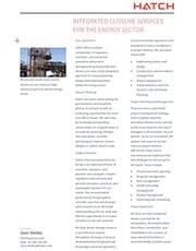 Energy Sector Closure Services