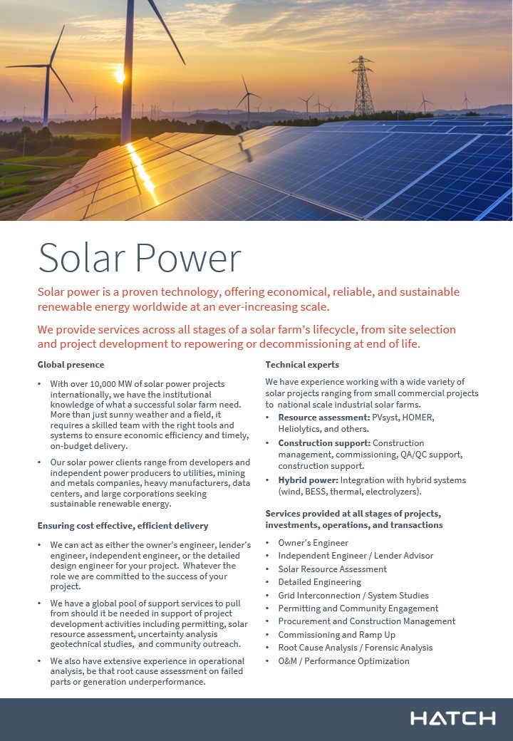 Solar Power brochure, page 1