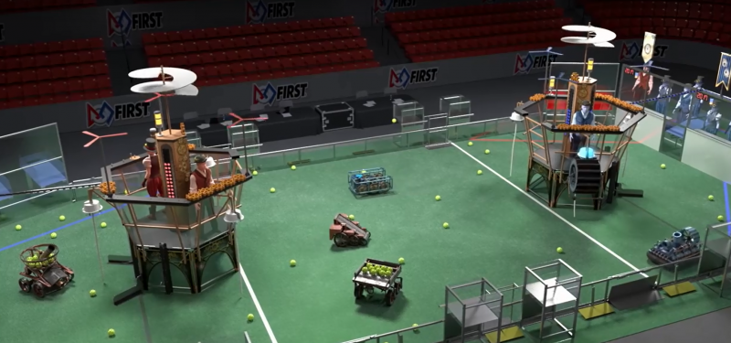 Hatch mentors help students build robots