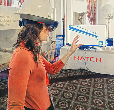 Attendees of the Saskatchewan Technology Day had the opportunity to experience an immersive visual approach through Hatch’s virtual reality offering.