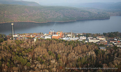 CNL's Chalk River Laboratories are located in the Province of Ontario, 190 kilometres northwest of Ottawa