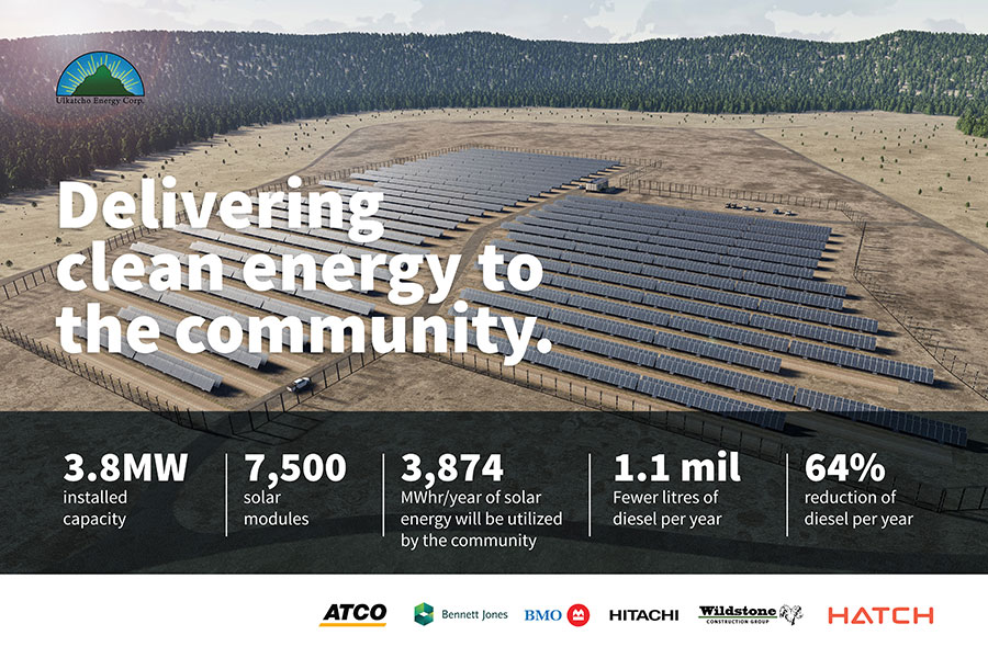 Ulkatcho Energy Corporation breaks ground on largest community off-grid solar project in Canada 