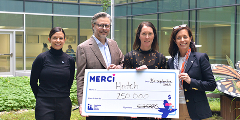 Hatch partners with the CHU Sainte-Justine Foundation to support maternal and child health 
