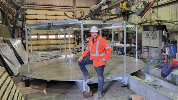 Worker at McCormick Plant.