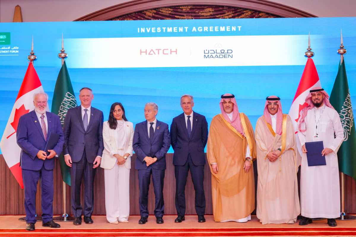 Hatch and Maaden partnership signing ceremony in Jeddah, Saudi Arabia