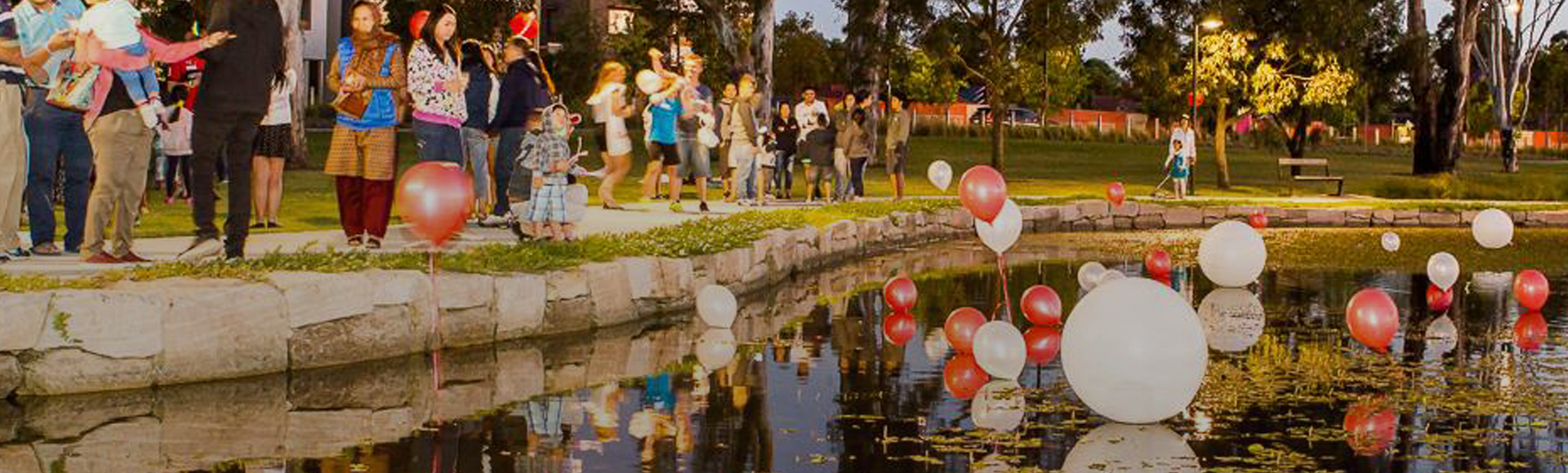 gathering in the park