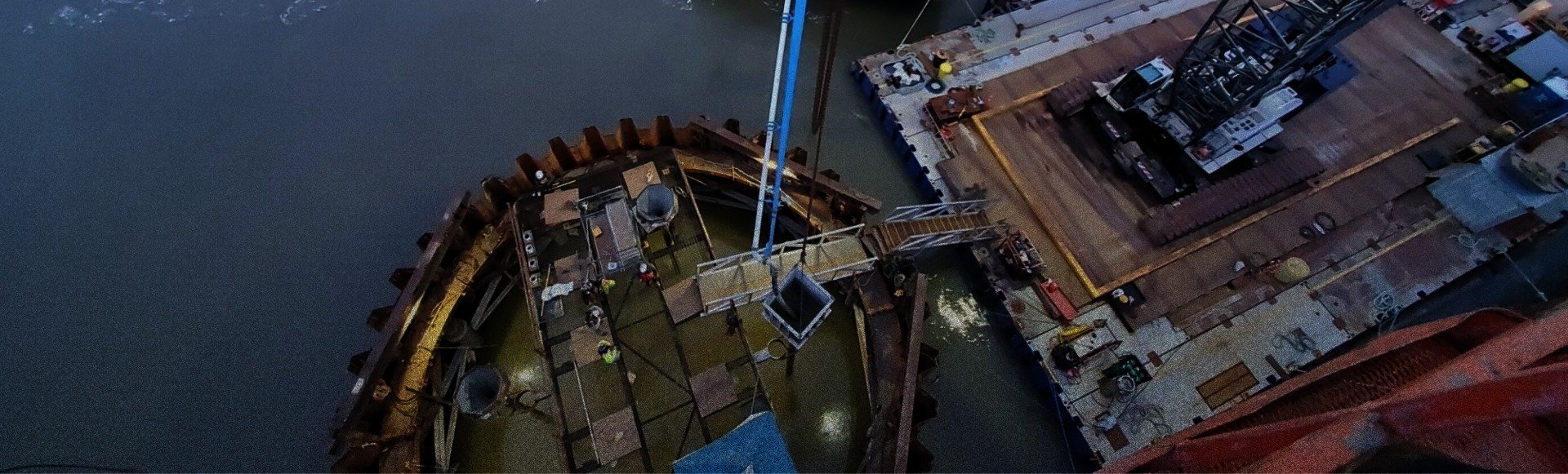 In-river Works – Stage 3 concrete pour.
