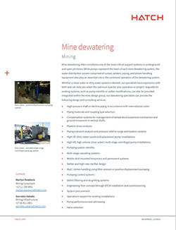 Mine Dewatering